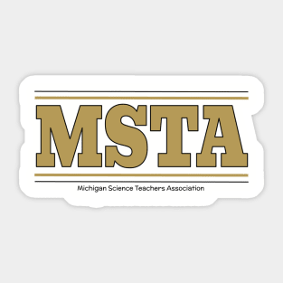 MSTA Old School Rochester Black and Gold Sticker